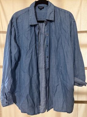 Splendid Men's Light Blue Denim Shirt Jacket